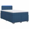 vidaXL Krevet s box springom, madracem i LED-om Plava 120 x 200 cm