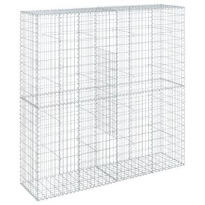 vidaXL Gabionska ko&scaron;ara s poklopcem 200x50x200 cm pocinčano željezo