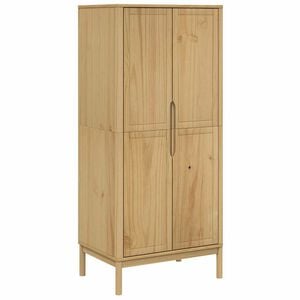 vidaXL Ormar FLORO vo&scaron;tano smeđi 77 x 53 x 171 cm od masivne borovine