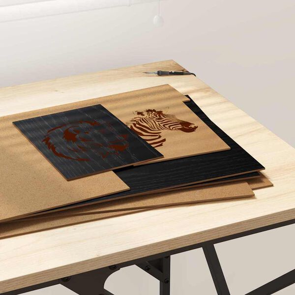 vidaXL Dekor Paneli 12 pcs Crni hrast 30 x 42 x 0.27 cm