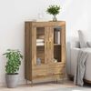 vidaXL Highboard s ladicama Umjetnički hrast 69,5 x 31 x 115 cm