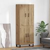 vidaXL Highboard 2 pcs Umjetnički hrast 69,5 x 34 x 180 cm