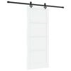 vidaXL Klizna vrata ORKDAL 83 x 202 cm Masivna borovina Bijela