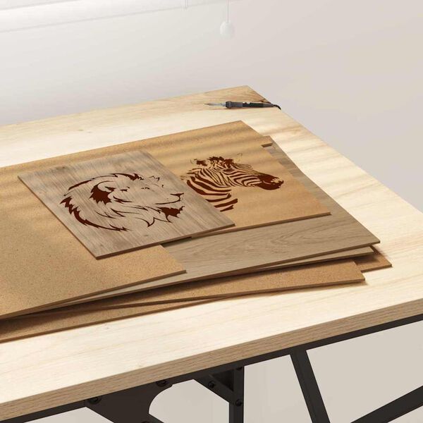 vidaXL Dekor Paneli 50 pcs Umjetnički hrast 30 x 42 x 0.27 cm