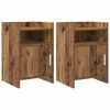vidaXL Noćni ormarići 2 pcs Staro drvo 40 x 36 x 60 cm
