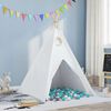 vidaXL Teepee šator Bijelo 120 x 120 x 150 cm Tkanina i plastika