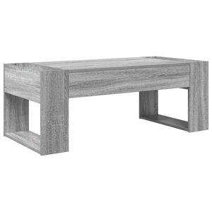 vidaXL Kava Stol Siva Sonoma 110 x 50 x 41 cm Konstruirano drvo