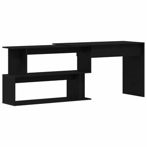 vidaXL Stol Crni hrast Konstruirano drvo 200 x 50 x 76 cm