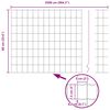 vidaXL Ograda s postovima Siva 0,6 x 25 m Čelik i PVC
