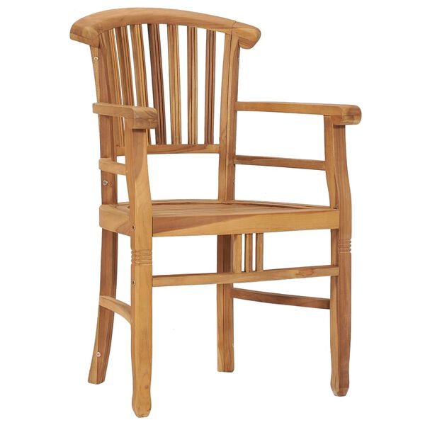 vidaXL 7-dijelni vrtni blagovaonski set od masivne tikovine