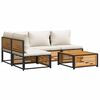 vidaXL 5-dijelna set vrtnih sofa od masivnog drva bagrema s jastucima