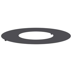 vidaXL pogodno za ravni drveni prsten Crna &Oslash;30 / 60 cm Čelik