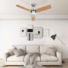 vidaXL Stropni ventilator sa svjetlom i daljinskim 108 cm svjetlosmeđi