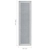 vidaXL Tepih-staza BCF siva s uzorkom 80 x 300 cm