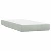 vidaXL Box Spring krevet s madracem svijetlo sivi 80x220 cm samt