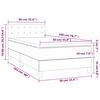 vidaXL Box spring krevet s madracem tamnoplavi 90x200 cm bar&scaron;unasti