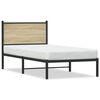 vidaXL Metalni okvir kreveta bez madraca boja hrasta sonome 80x200 cm