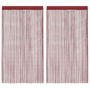 vidaXL Končane Zavjese 2 kom 100x250 cm Bordo