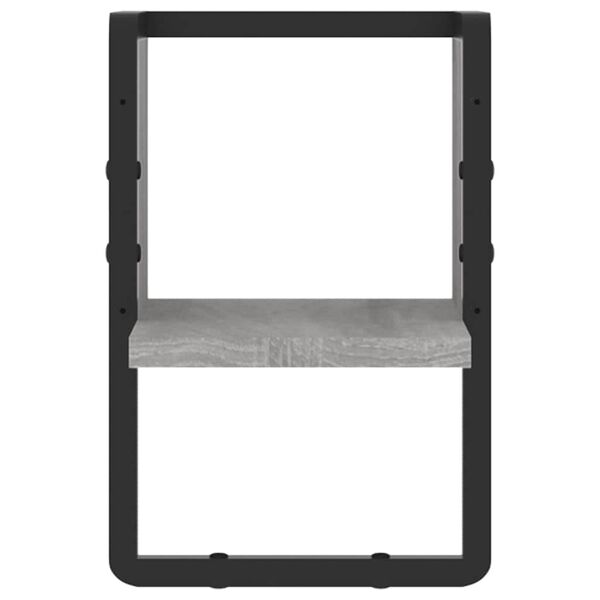 vidaXL Zidna polica s prečkom boja hrasta sonome 20 x 25 x 30 cm