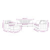 vidaXL 4-dijelni set sofa s jastucima crni od umjetne kože