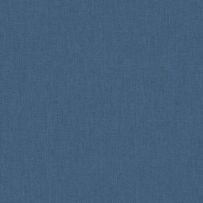 vidaXL Dječja ogradica s madracem modra od lanene tkanine