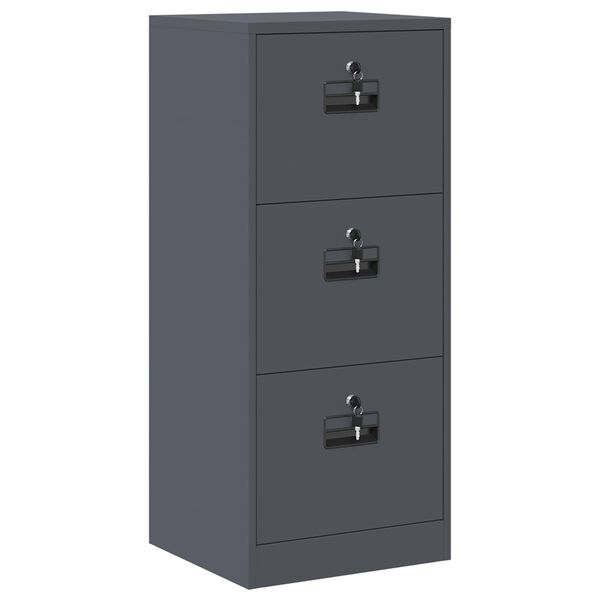 vidaXL Kabinet za datoteke s ladicama Antracit 45,5 x 42 x 106,5 cm