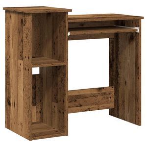 vidaXL Radni stol s policama boja drva 84x40x78 cm konstruirano drvo