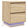 vidaXL Noćni ormar Sonoma hrast 39 x 34,5 x 50 cm Konstruirano drvo