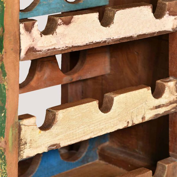 vidaXL Stalak za vino za 9 boca od masivnog recikliranog drva