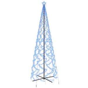 vidaXL Stožasto božićno drvce plavo 1400 LED žarulja 160 x 500 cm