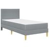vidaXL Krevetna konstrukcija Svijetlo siva 80 x 200 cm Poliester