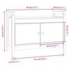 vidaXL Klupa za hodnik bijela 80 x 40 x 60 cm od masivne borovine