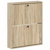 vidaXL Ormar za cipele na zidu ALKMAAR 71 x 17 x 86 cm Hrast sonoma