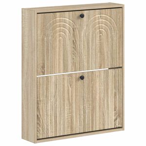 vidaXL Ormar za cipele na zidu ALKMAAR 71 x 17 x 86 cm Hrast sonoma