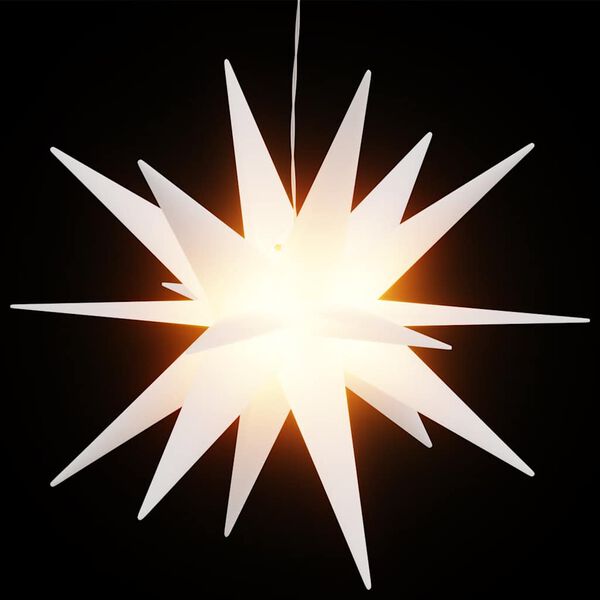 vidaXL Božićno svjetlo s LED svjetlima sklopivo bijelo 100 cm