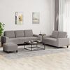 vidaXL 3-dijelni set sofa smeđesivi od tkanine