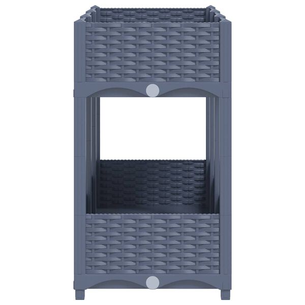 vidaXL Povišena gredica 120x40x71 cm od polipropilena