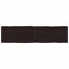 vidaXL Stolna ploča tamnosmeđa 160x40x(2-4) cm obrađena hrastovina