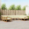 vidaXL Set vanjskih sofa s jastukom 9 pcs Prirodna i krem