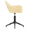 vidaXL Okretna blagovaonska stolica krem bar&scaron;unasta