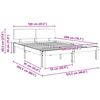 vidaXL Krevetna konstrukcija s uzglavljem Vosak smeđa 120 x 190 cm