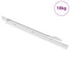 vidaXL Klizač za ladice 63 pcs Bijelo Čelik