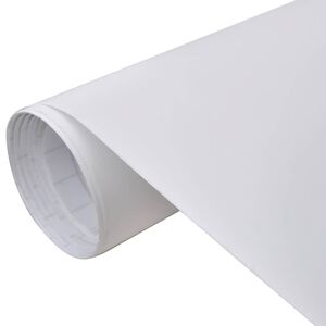 vidaXL Folija za automobil mat bijela100 x 150 cm