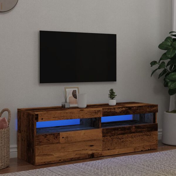 vidaXL TV ormarić LED boja drva 120x35x40 cm konstruirano drvo