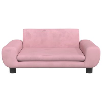 vidaXL Krevet za pse ružičasti 70 x 45 x 33 cm baršunasti