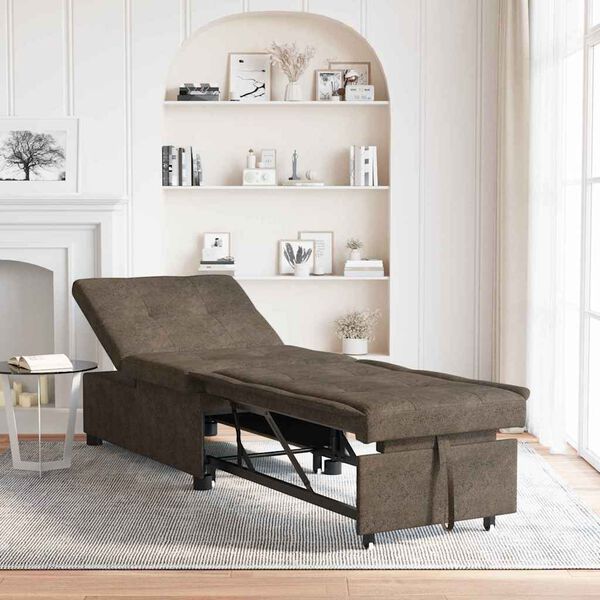 vidaXL Krevet na razvlačenje Tamno siva 194 x 67 x 82 cm