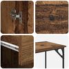 vidaXL Računalni stol Staro drvo 131 x 48 x 75 cm Konstruirano drvo