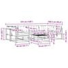 vidaXL Set vanjskih sofa s jastukom 7 pcs Prirodna i svijetlo siva