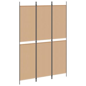 vidaXL 3-panelni pregradni zid Bež 150 x 220 cm Tkanina