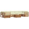 vidaXL Set vanjskih sofa s jastukom 8 pcs Prirodna i krem